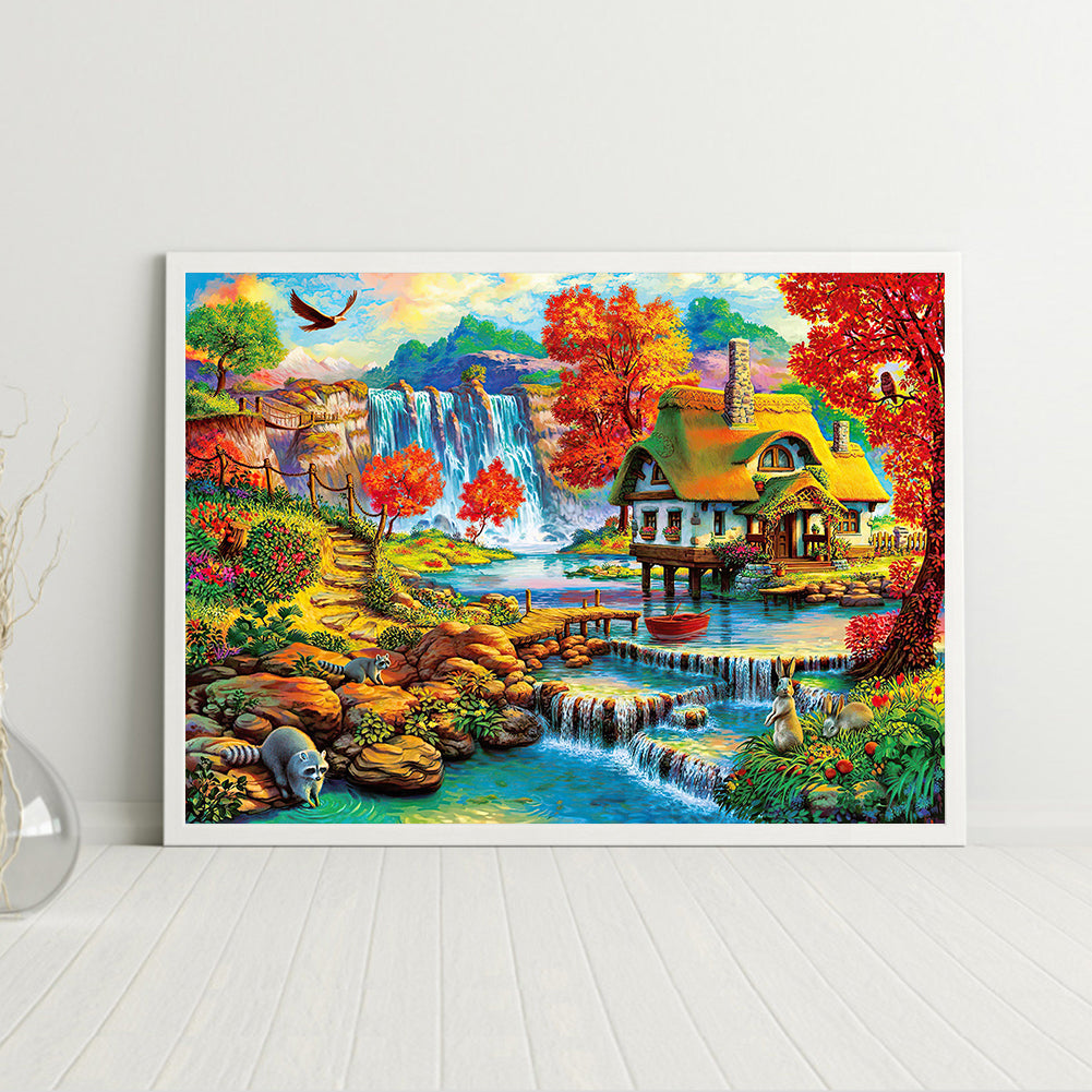 River House - Full Round Drill Diamond Painting 40*30CM