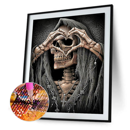 Abstract Skull - Full Round Drill Diamond Painting 50*60CM