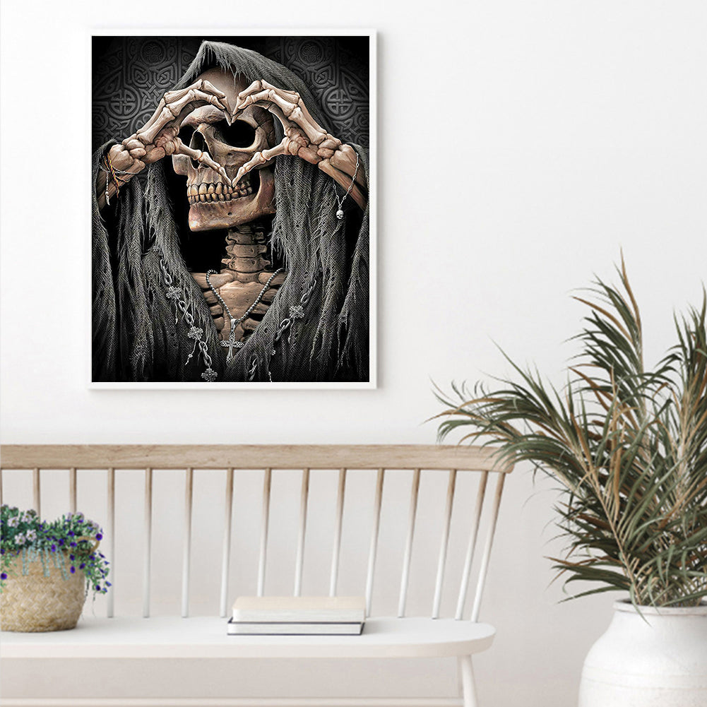 Abstract Skull - Full Round Drill Diamond Painting 50*60CM