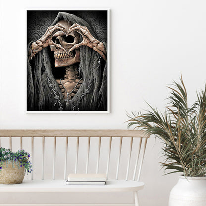 Abstract Skull - Full Round Drill Diamond Painting 50*60CM