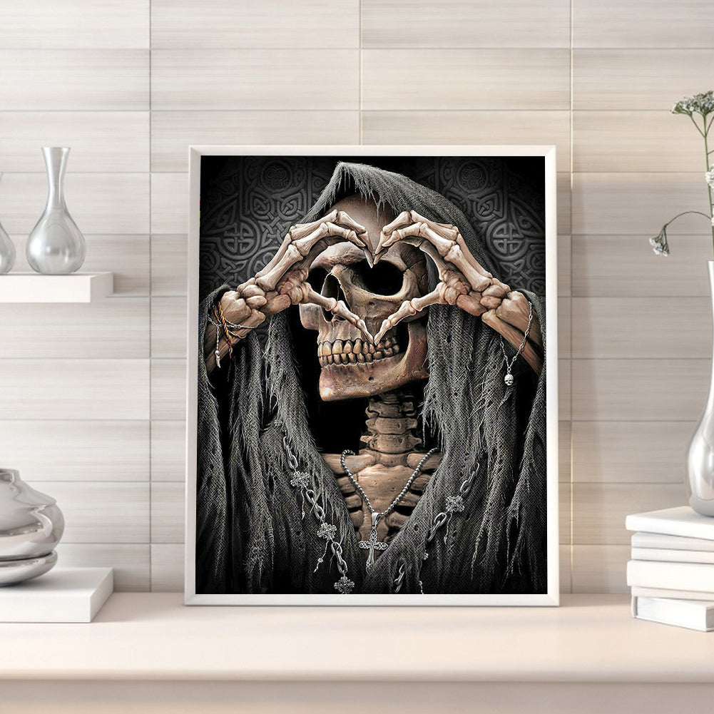 Abstract Skull - Full Round Drill Diamond Painting 50*60CM