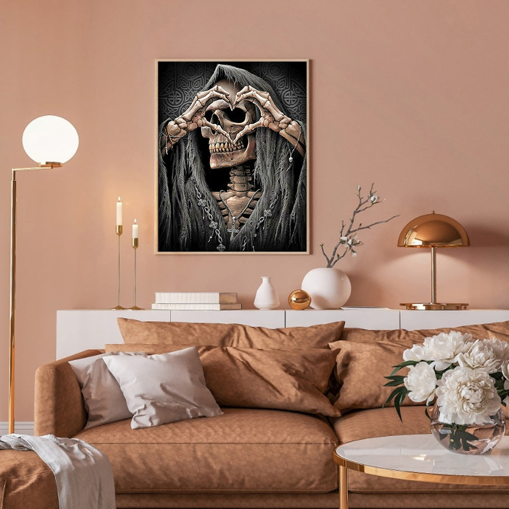 Abstract Skull - Full Round Drill Diamond Painting 50*60CM