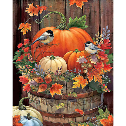 Pumpkin - Full Round Drill Diamond Painting 40*50CM