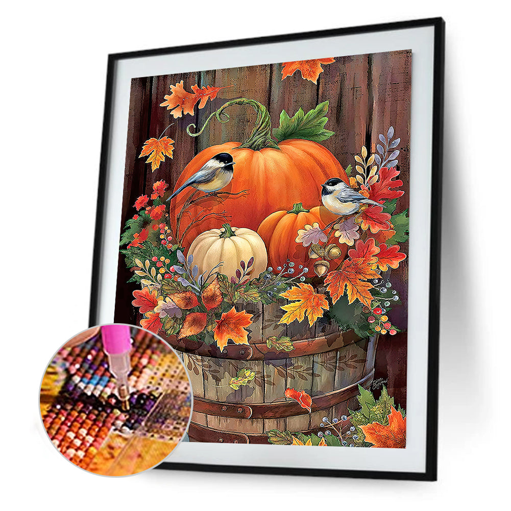 Pumpkin - Full Round Drill Diamond Painting 40*50CM