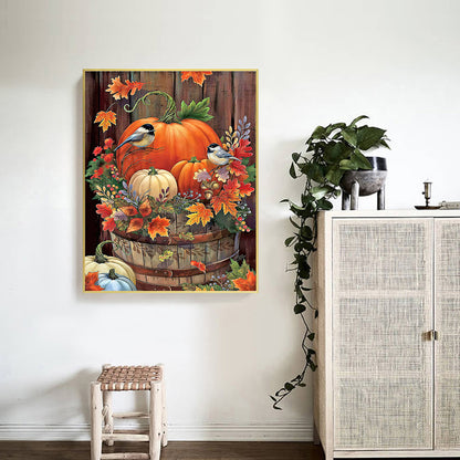 Pumpkin - Full Round Drill Diamond Painting 40*50CM