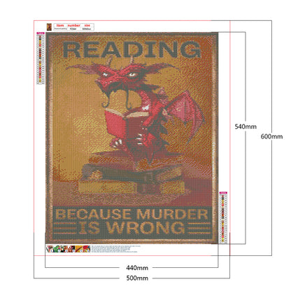 Dragon Books - Full Square Drill Diamond Painting 50*60CM