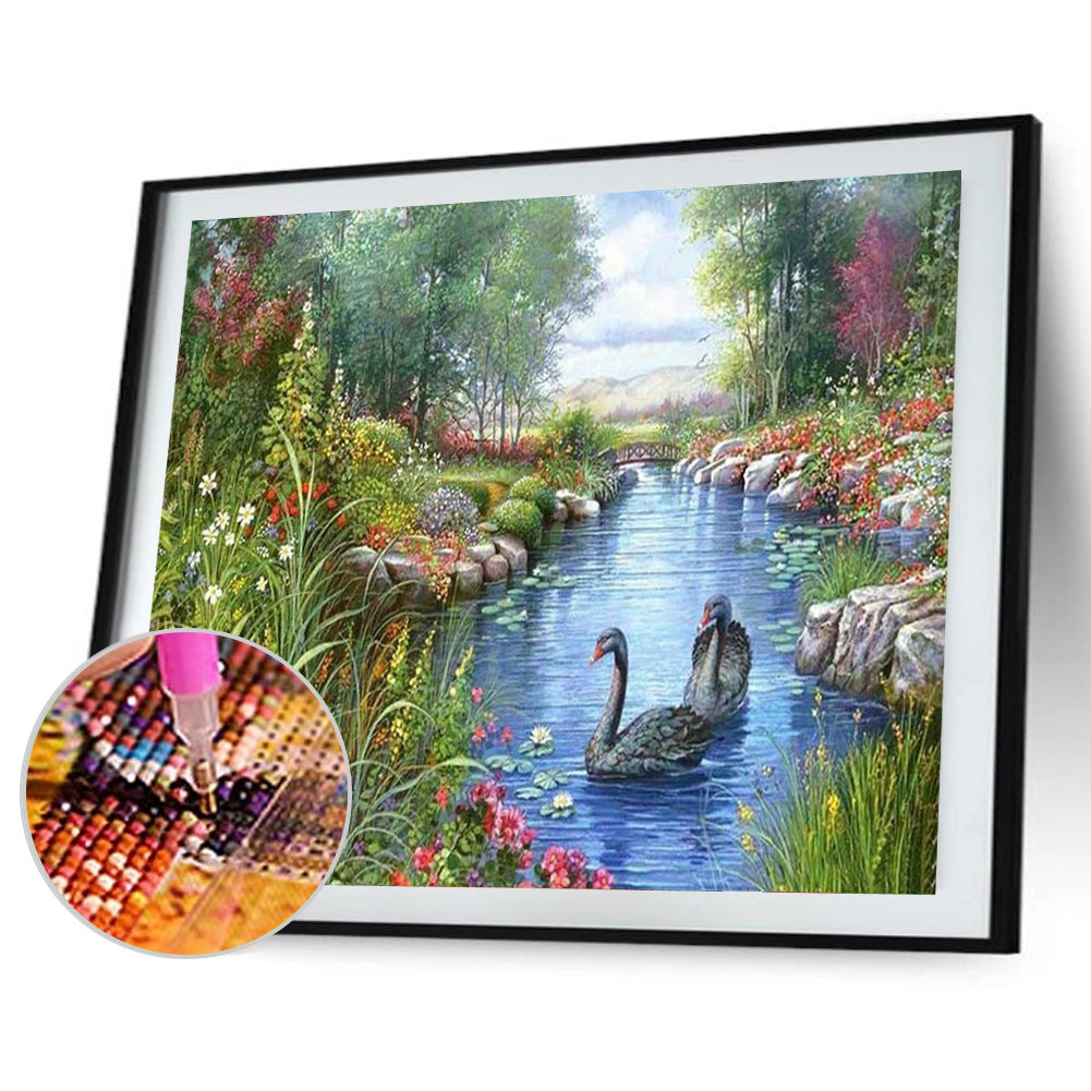 Rural Landscape - Full Square Drill Diamond Painting 50*60CM