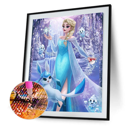 Cartoon Princess - Full Round Drill Diamond Painting 30*40CM