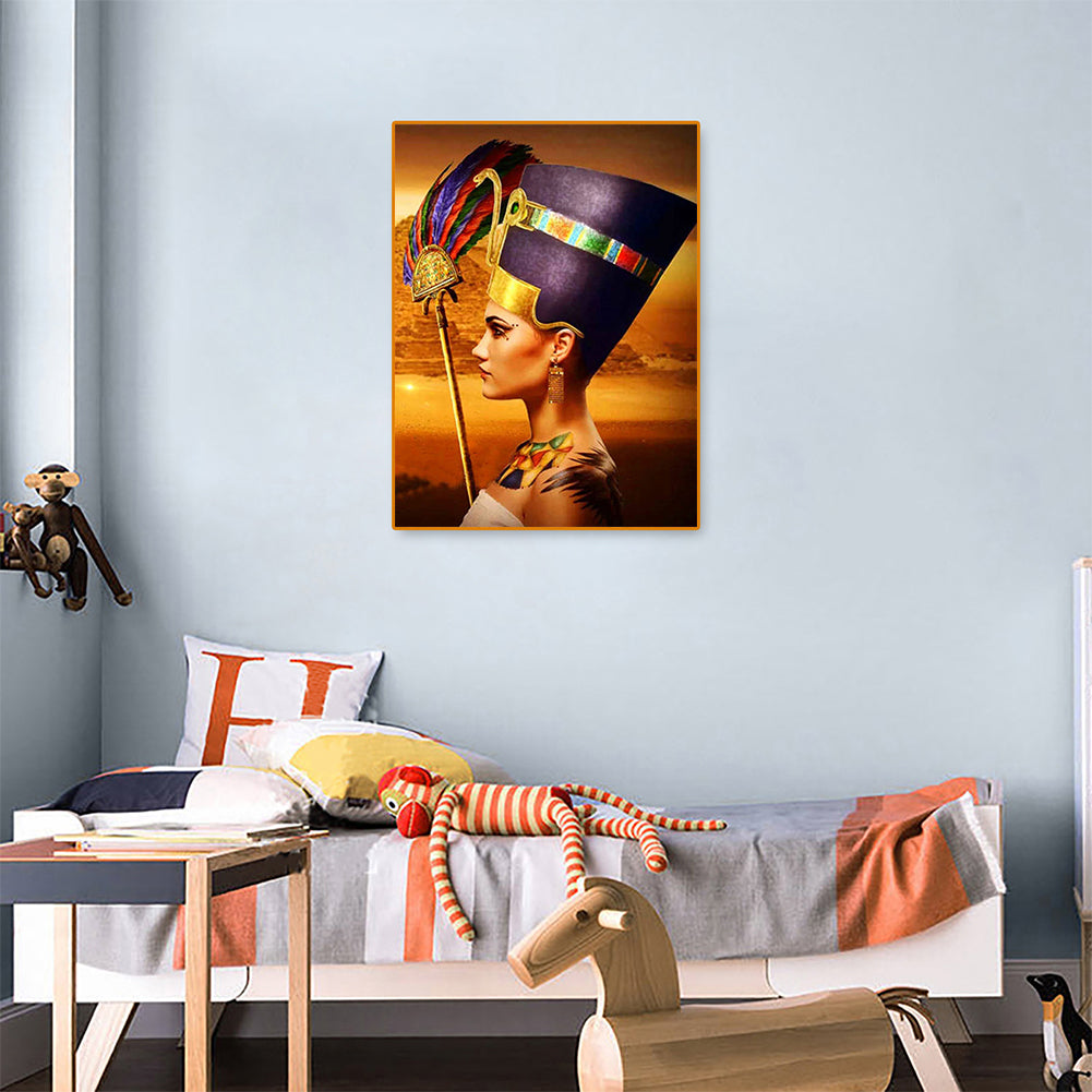 Egyptian Woman - Full Round Drill Diamond Painting 30*40CM