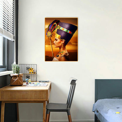 Egyptian Woman - Full Round Drill Diamond Painting 30*40CM