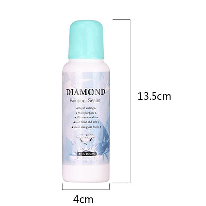 3x100ml Diamond Painting Sealer Conserver Permanent Hold Shine Effect Agent