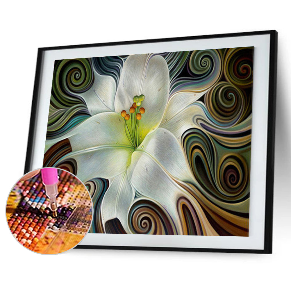 Abstract Flower - Full Round Drill Diamond Painting 60*50CM