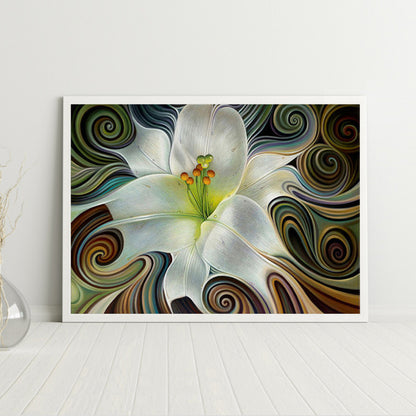 Abstract Flower - Full Round Drill Diamond Painting 60*50CM
