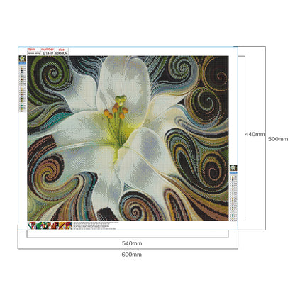 Abstract Flower - Full Round Drill Diamond Painting 60*50CM