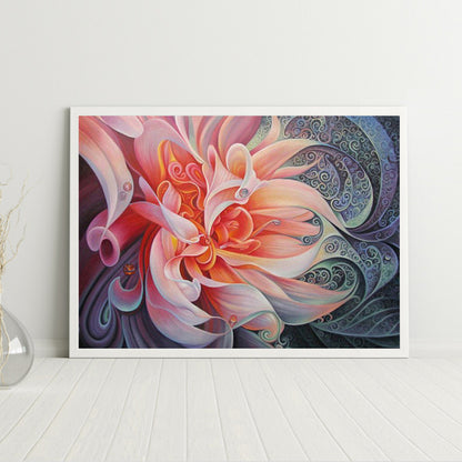 Abstract Flower - Full Round Drill Diamond Painting 60*50CM