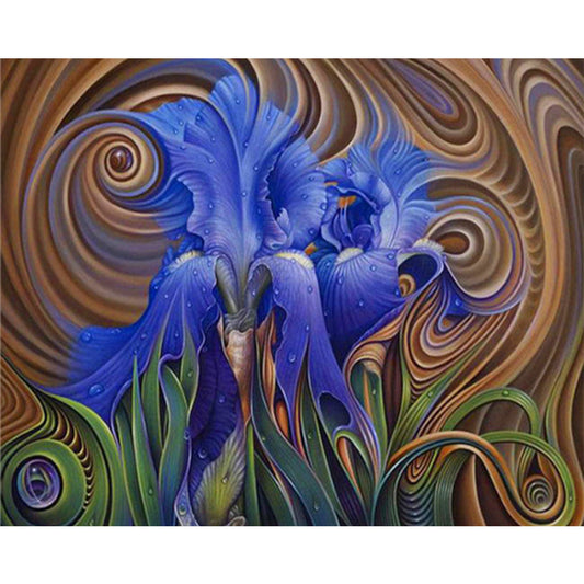 Abstract Flower - Full Round Drill Diamond Painting 60*50CM