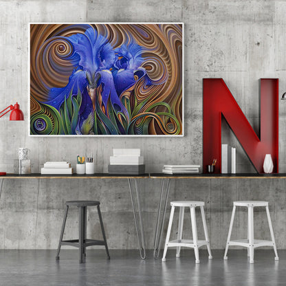 Abstract Flower - Full Round Drill Diamond Painting 60*50CM