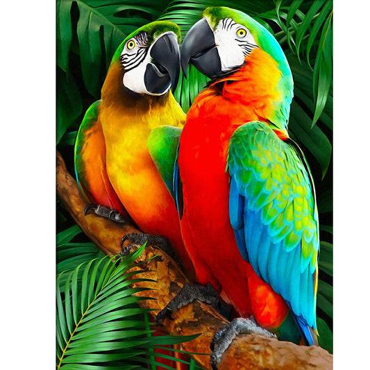 Parrot - Full Round Drill Diamond Painting 40*50CM