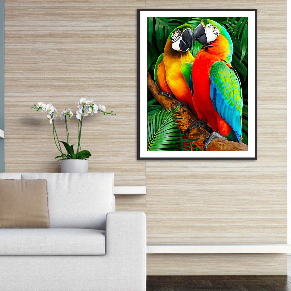 Parrot - Full Round Drill Diamond Painting 40*50CM