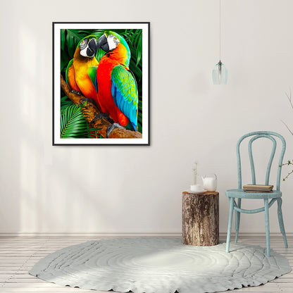 Parrot - Full Round Drill Diamond Painting 40*50CM