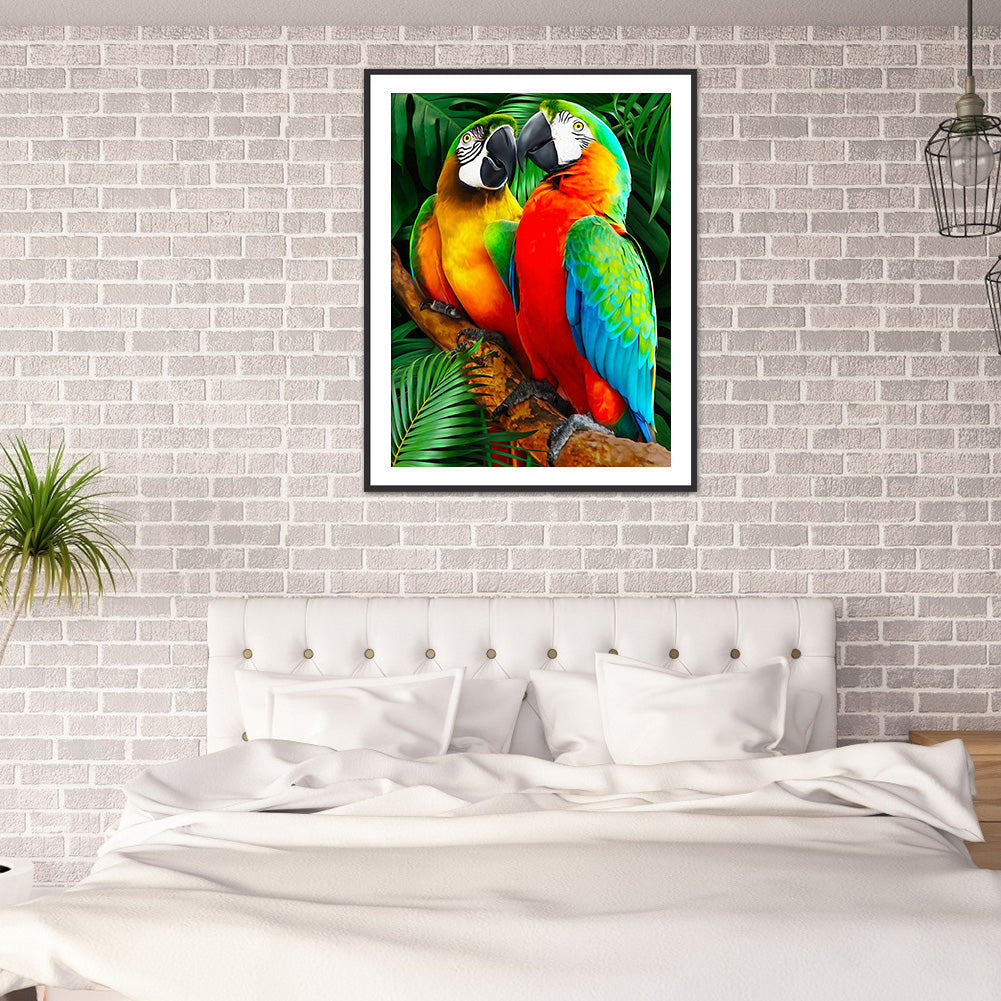 Parrot - Full Round Drill Diamond Painting 40*50CM