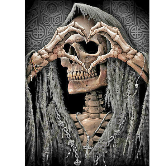 Skull Witch - Full Round Drill Diamond Painting 40*50CM