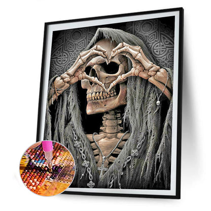 Skull Witch - Full Round Drill Diamond Painting 40*50CM