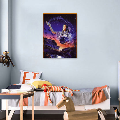 Pastoral Wizard - Full Round Drill Diamond Painting 30*40CM