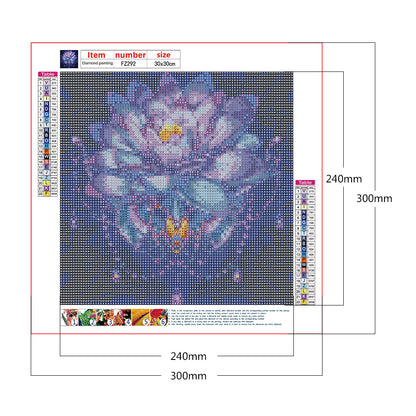 Flower - Full Square Drill Diamond Painting 30*30CM