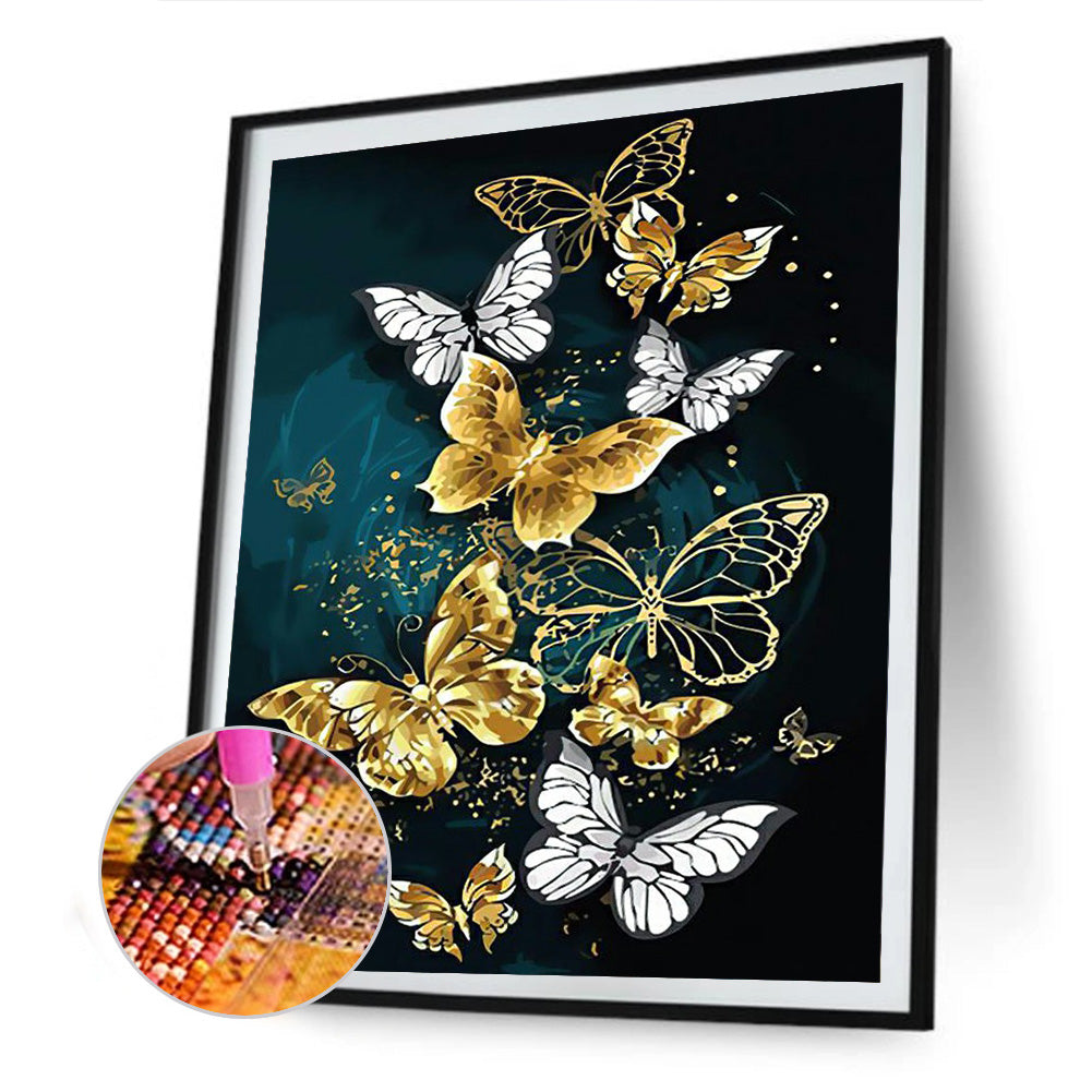 Butterflies - Full Square Drill Diamond Painting 50*60CM