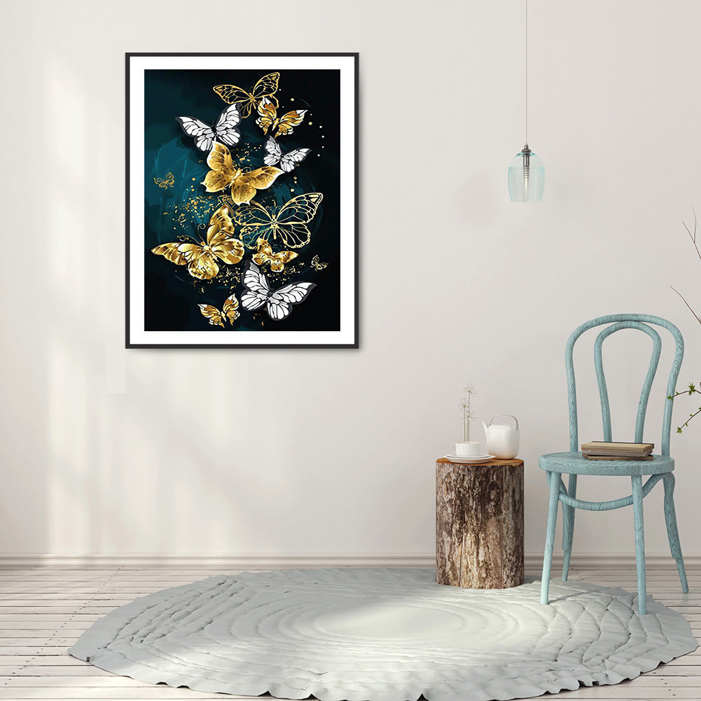 Butterflies - Full Square Drill Diamond Painting 50*60CM