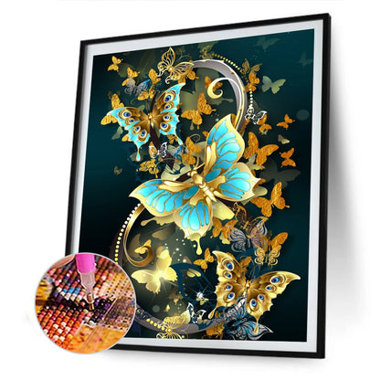 Butterflies - Full Square Drill Diamond Painting 30*40CM