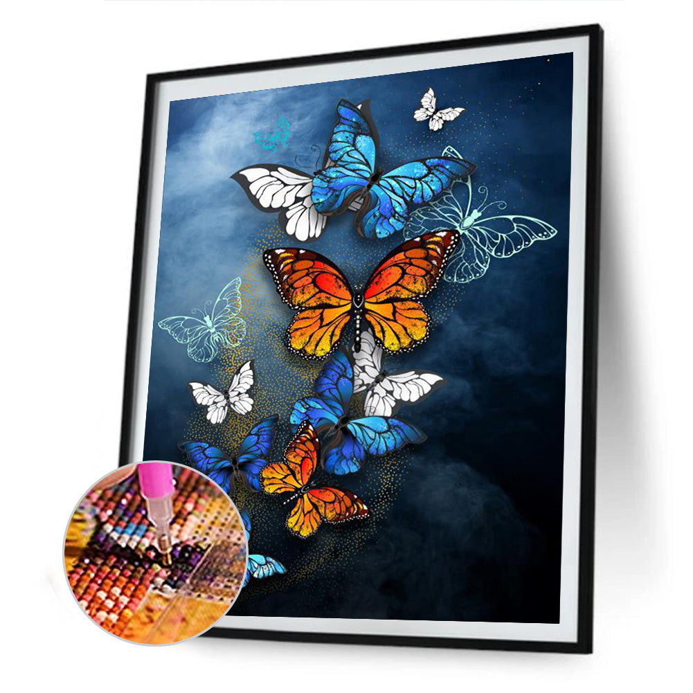 Butterflies - Full Square Drill Diamond Painting 35*45CM