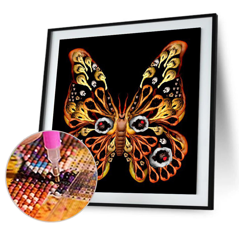 Butterfly - Full Round Drill Diamond Painting 30*30CM