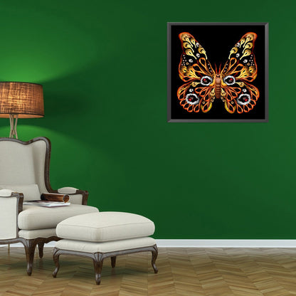 Butterfly - Full Round Drill Diamond Painting 30*30CM