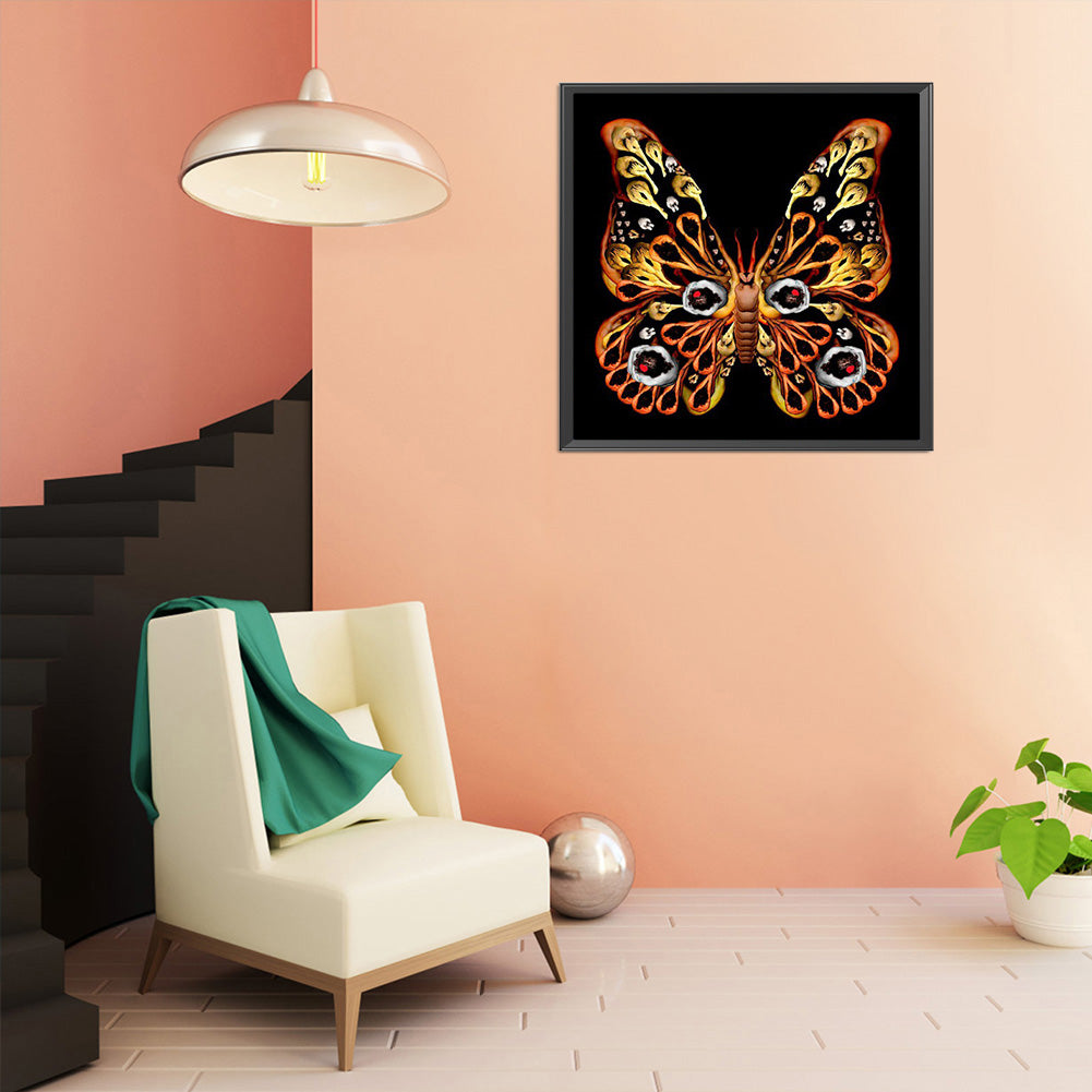 Butterfly - Full Round Drill Diamond Painting 30*30CM