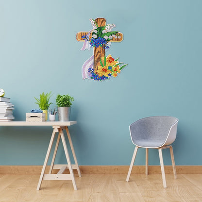 Diamond Painting Wall Sticker Kit DIY 5D Easter Bunny Decal Mosic Art Craft