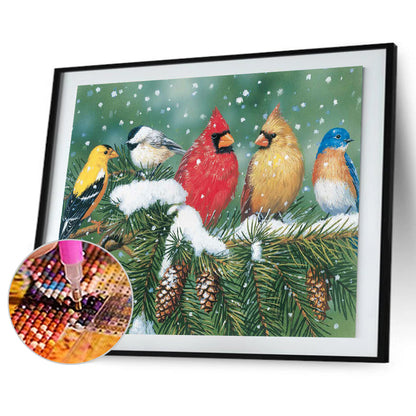 Bird - Full Round Drill Diamond Painting 40*30CM