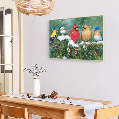 Bird - Full Round Drill Diamond Painting 40*30CM