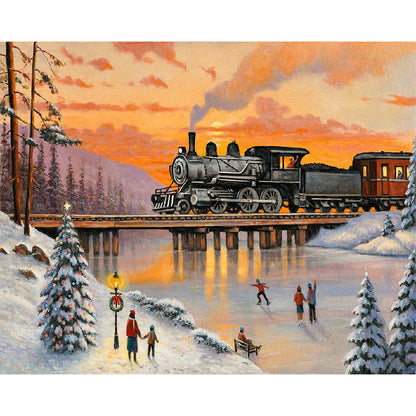 Train - Full Round Drill Diamond Painting 50*40CM