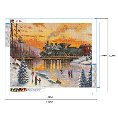 Train - Full Round Drill Diamond Painting 50*40CM