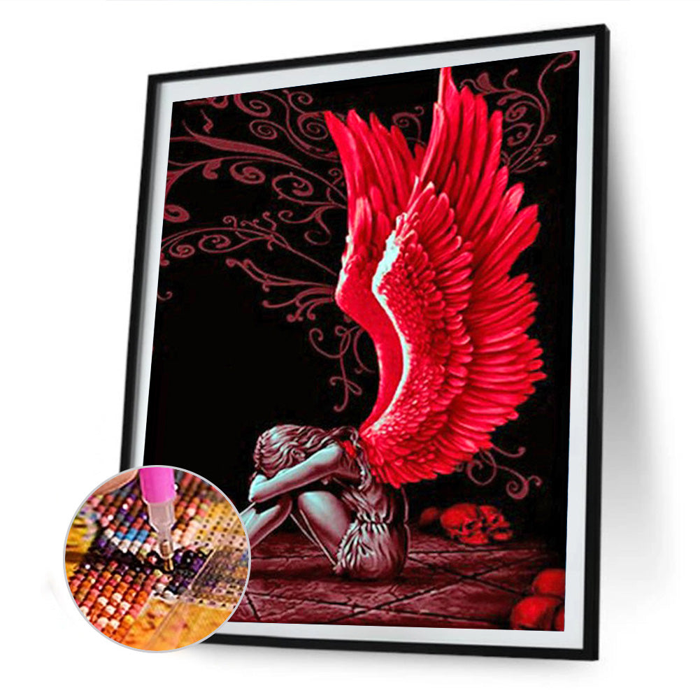 Angel - Full Round Drill Diamond Painting 30*40CM