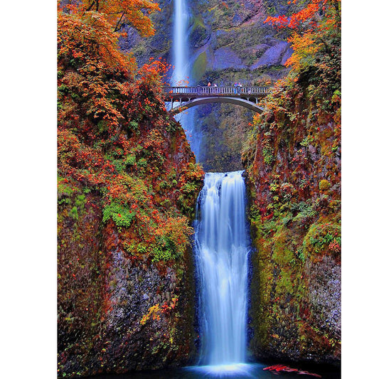 Waterfall - Full Round Drill Diamond Painting 50*60CM
