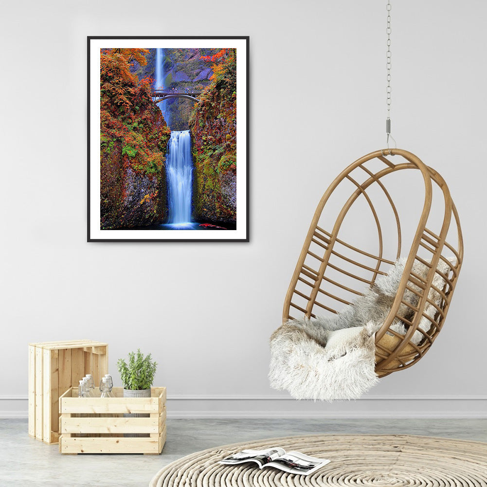Waterfall - Full Round Drill Diamond Painting 50*60CM