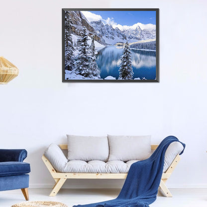 Snow Landscape - Full Round Drill Diamond Painting 40*30CM
