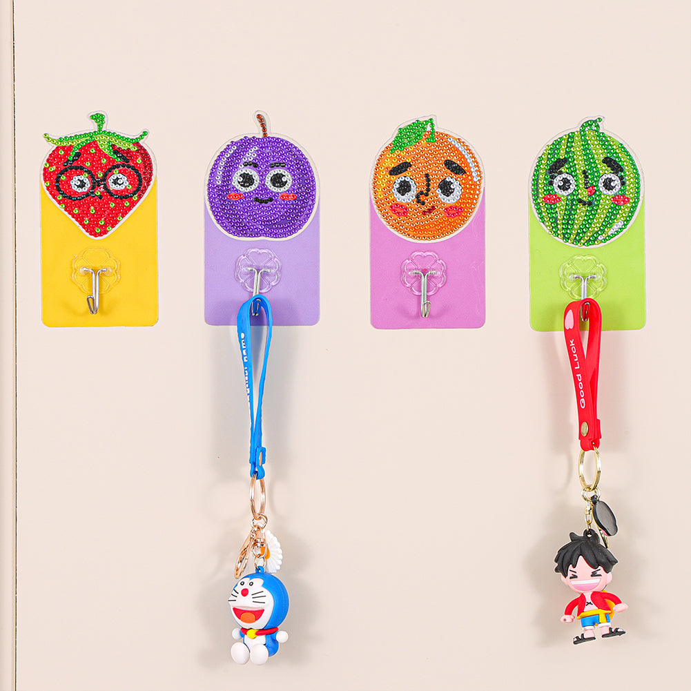 6pcs DIY Diamond Painting Hooks Crystal Drill Strong Adhesive Wall Hangers