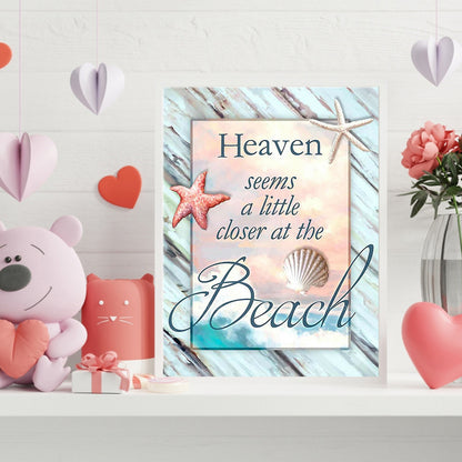 Beach Letters - Full Round Drill Diamond Painting 30*40CM