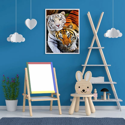 Tiger - Full Round Drill Diamond Painting 30*40CM