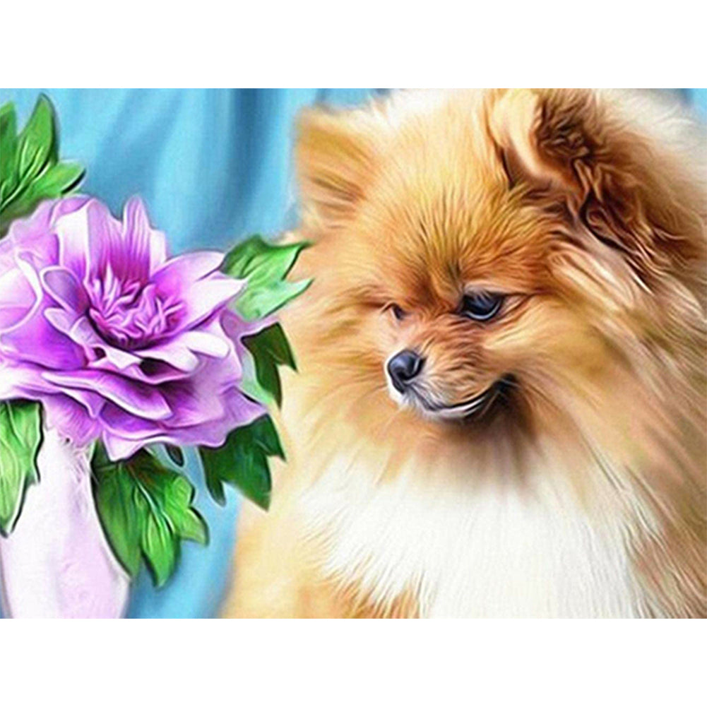 Dog - Full Round Drill Diamond Painting 40*30CM