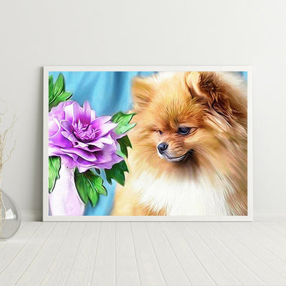 Dog - Full Round Drill Diamond Painting 40*30CM